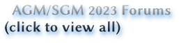 AGM/SGM 2023 Forums
(click to view all)
